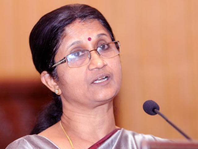 Sheela Balakrishnan Former TN Adviser