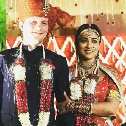 Shriya Saran Husband Andrei Koscheev and Shriya Saran Marriage Photos