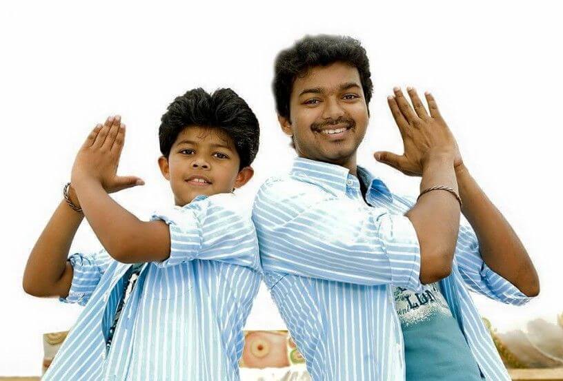 Thalapathy Vijay and Jason Vijay in Vettaikaran