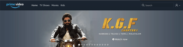 KGF Amazon Prime Video