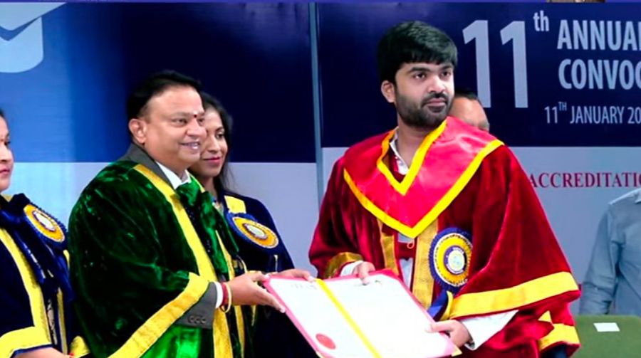 Silambarasan Doctorate Award Vels University