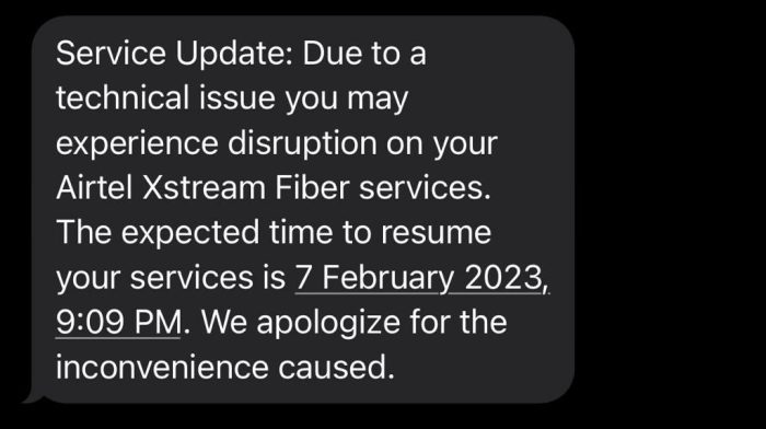 Airtel Network Outage
